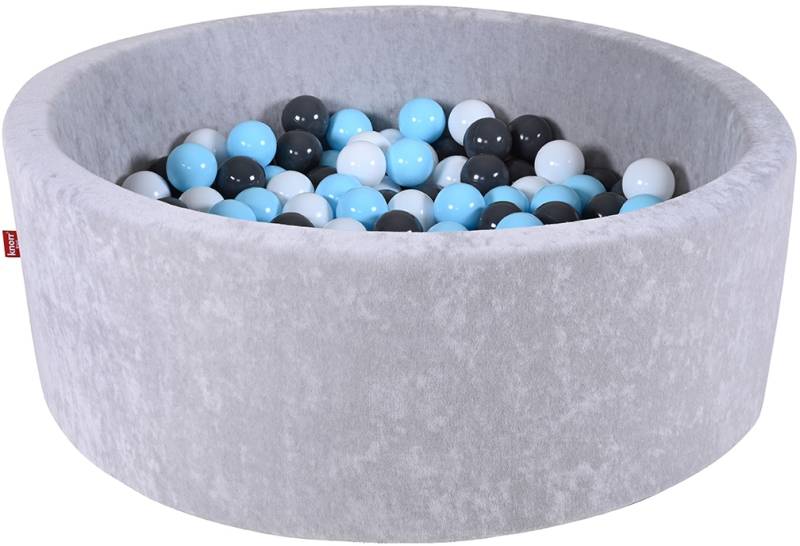 Knorrtoys® Bällebad »Soft, Grey«, mit 300 Bällen creme/Grey/lightBlue; Made in Europe von Knorrtoys®