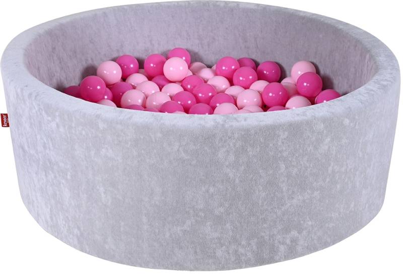 Knorrtoys® Bällebad »Soft, Grey«, mit 300 Bällen soft pink; Made in Europe von Knorrtoys®