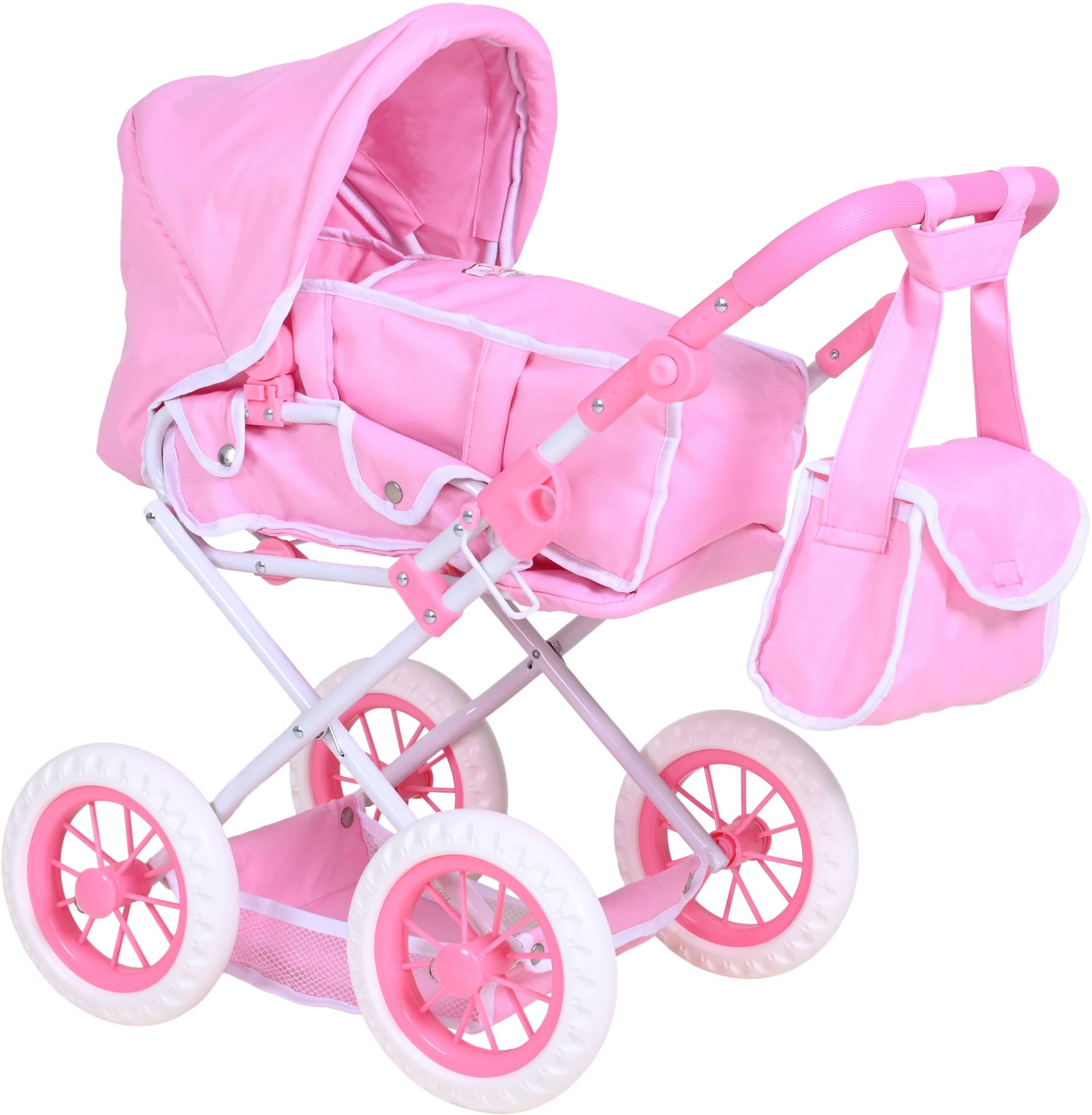 Knorrtoys® Kombi-Puppenwagen »Ruby - Princess White Rose«, mit Wickeltasche von Knorrtoys®