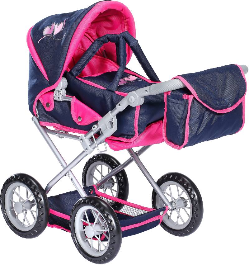 Knorrtoys® Kombi-Puppenwagen »Ruby - Flying Hearts«, mit Wickeltasche von Knorrtoys®