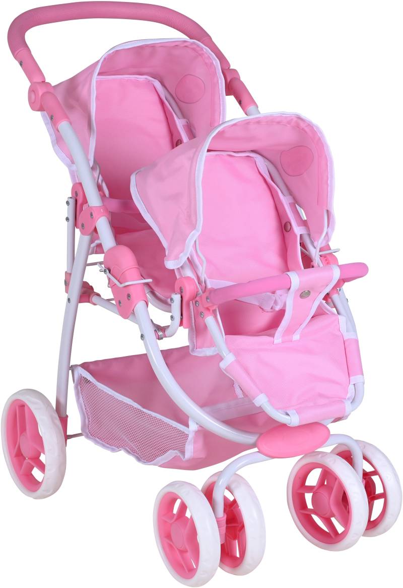 Knorrtoys® Puppen-Zwillingsbuggy »Milo - Princess White Rose« von Knorrtoys®