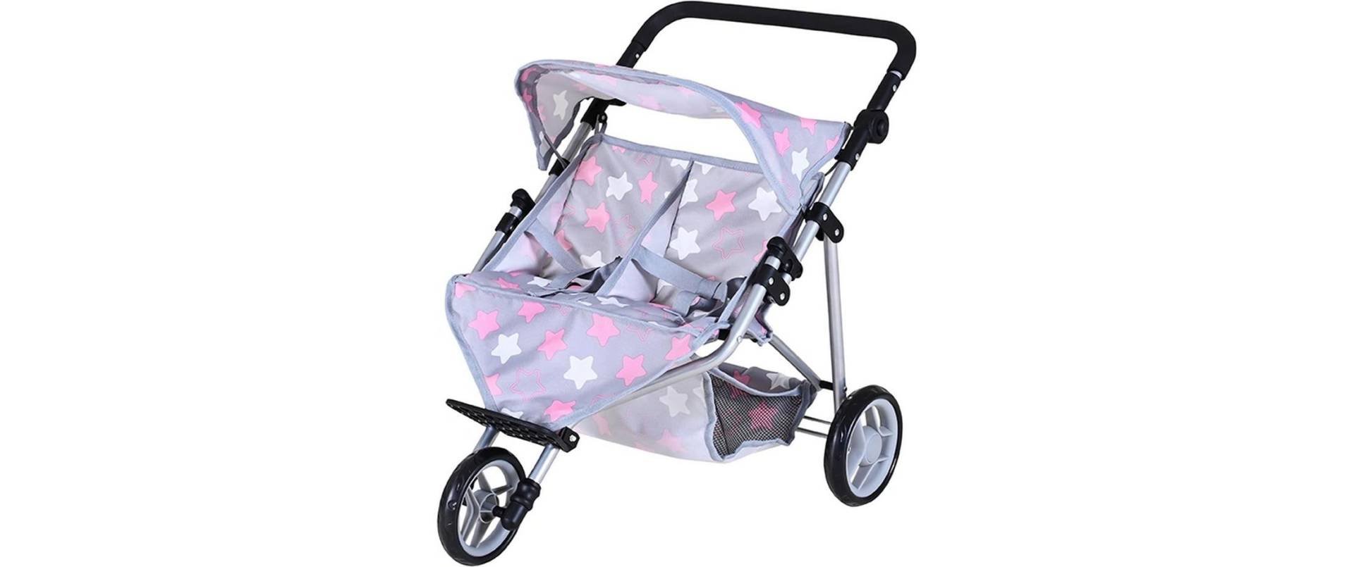 Knorrtoys® Puppen-Zwillingsbuggy »Star Grey« von Knorrtoys®