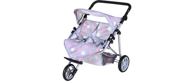 Knorrtoys® Puppen-Zwillingsbuggy »Star Grey« von Knorrtoys®