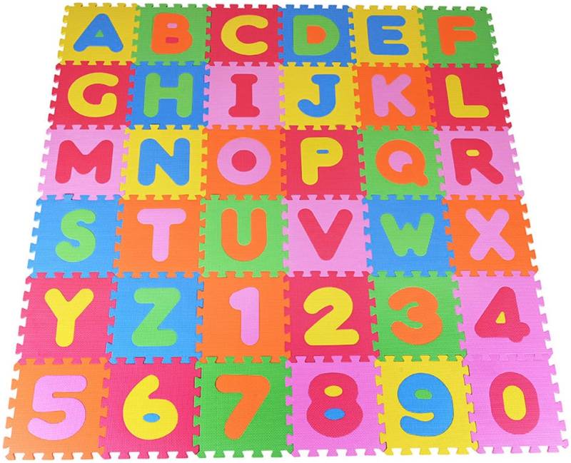 Knorrtoys® Puzzle »Zahlen und Buchstaben«, Puzzlematte, Bodenpuzzle von Knorrtoys®