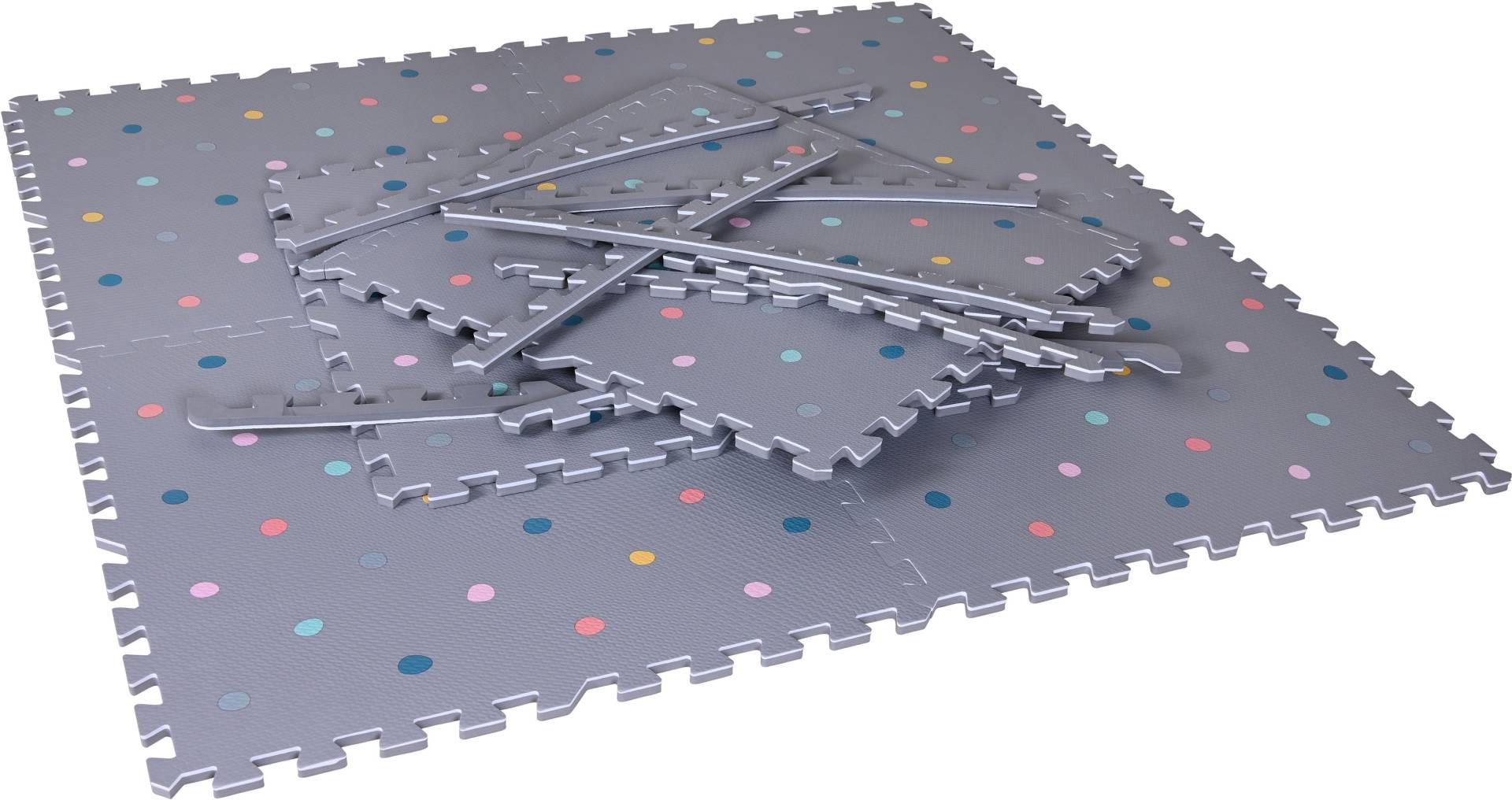 Knorrtoys® Puzzle »Softteppich Matte, grau bunt«, Puzzlematte, Bodenpuzzle von Knorrtoys®