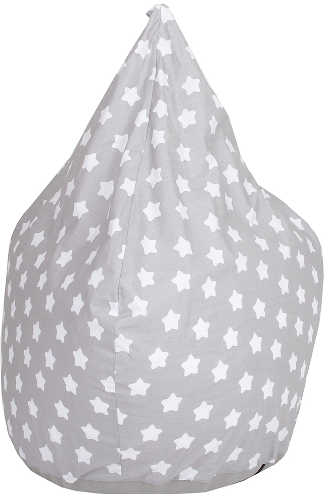 Knorrtoys® Sitzsack »Drop, Grey White Stars«, für Kinder; Made in Europe von Knorrtoys®