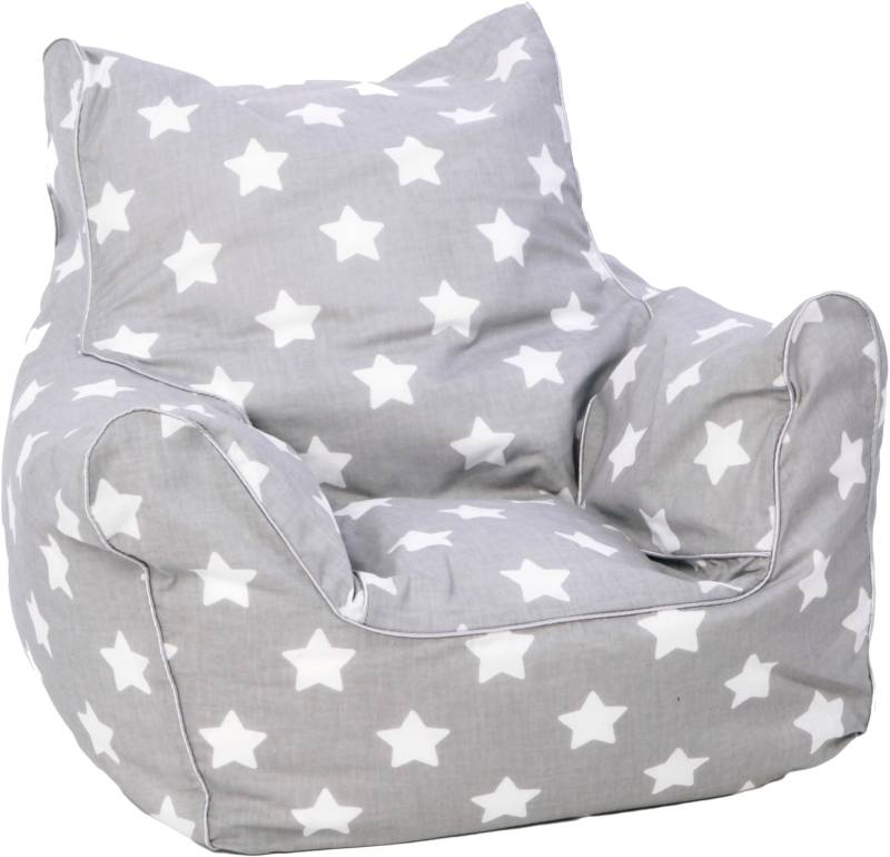 Knorrtoys® Sitzsack »Grey White Stars«, für Kinder; Made in Europe von Knorrtoys®