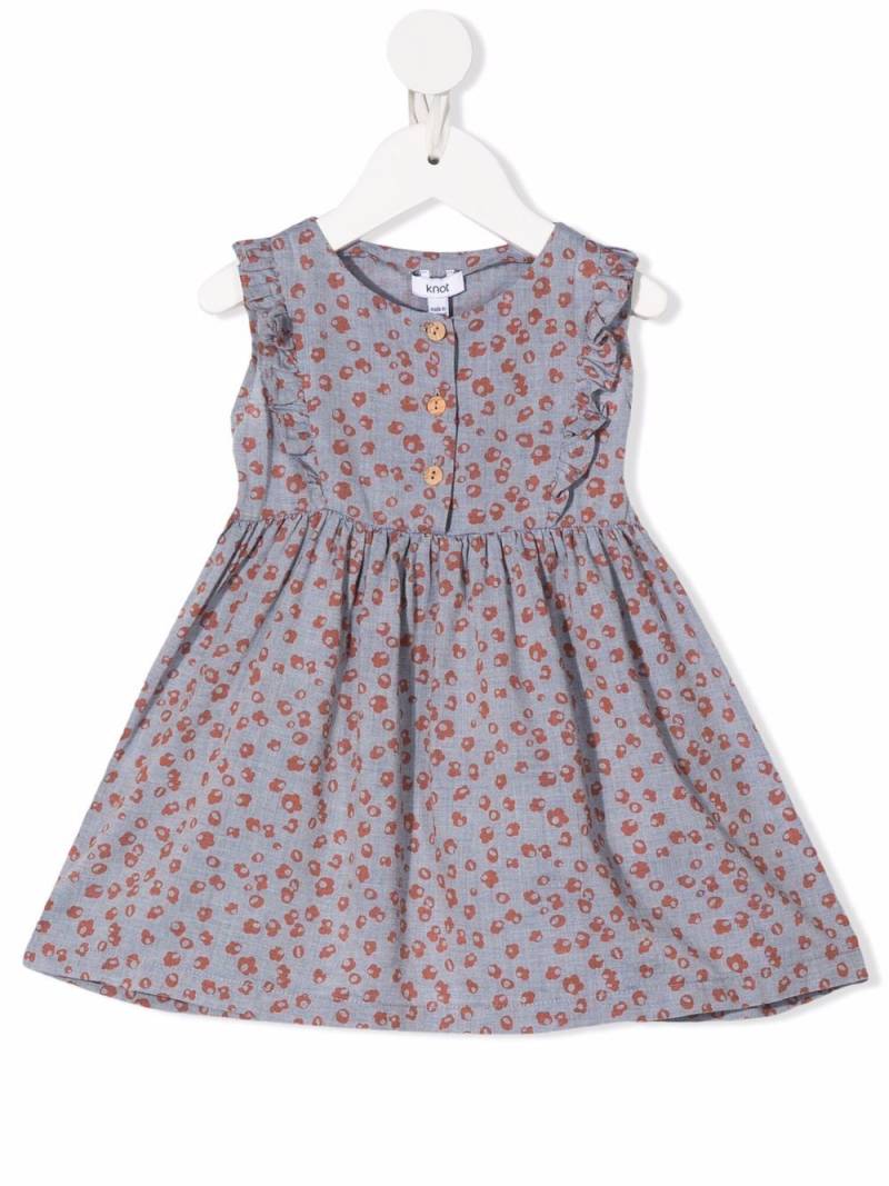 Knot Augusta floral-print dress - Blue von Knot