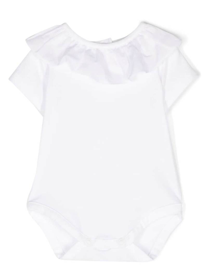 Knot Filippa ruffle-collar bodysuit - White von Knot