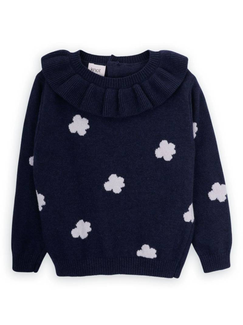 Knot Flowers sweater - Blue von Knot