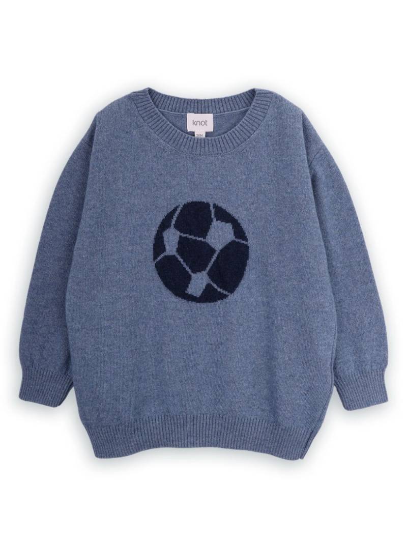 Knot Football sweater - Blue von Knot