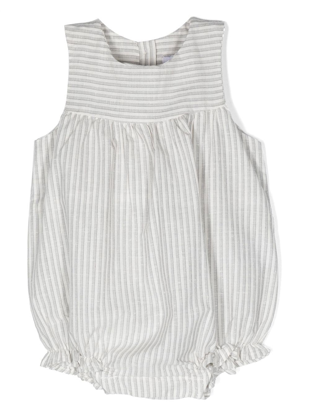 Knot Gloria stripe-print romper - White von Knot