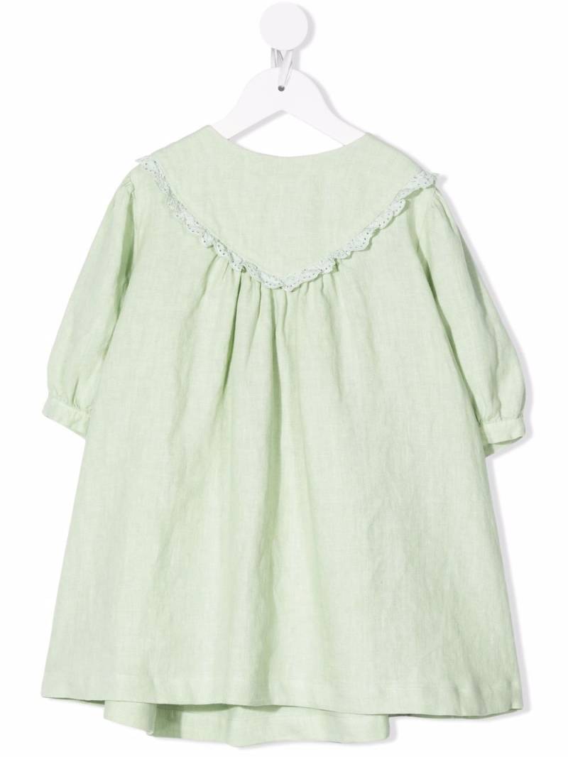 Knot Hera lace-trimmed dress - Green von Knot