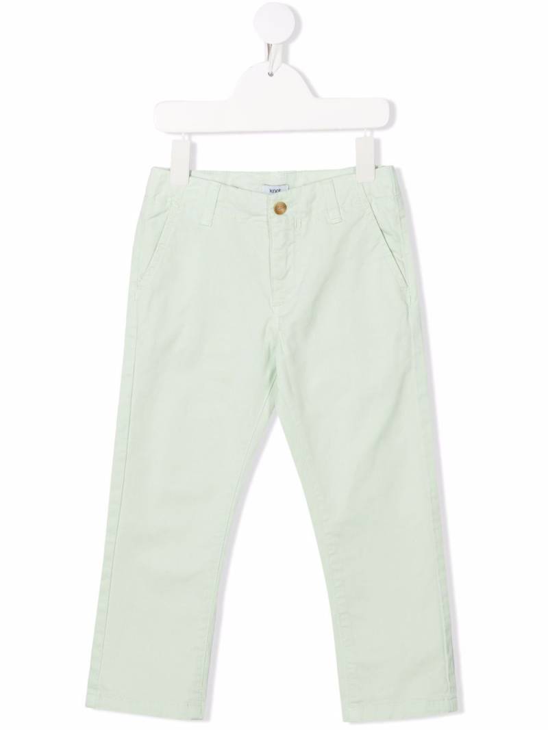 Knot James cotton twill trousers - Green von Knot