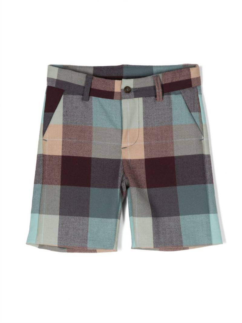 Knot Lake check-pattern shorts - Blue von Knot