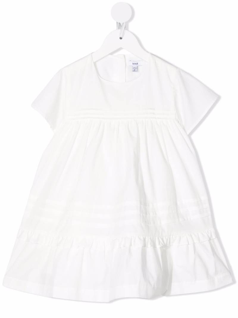 Knot Mindy tiered midi dress - White von Knot