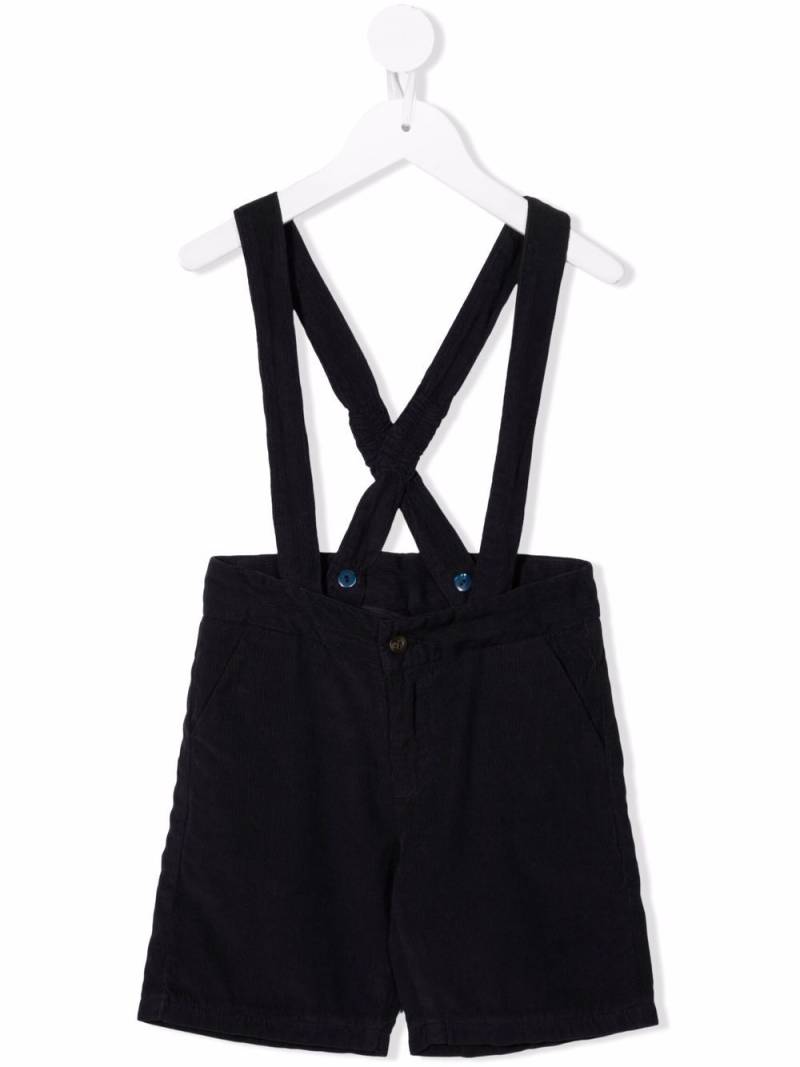 Knot Nobu dungaree shorts - Blue von Knot