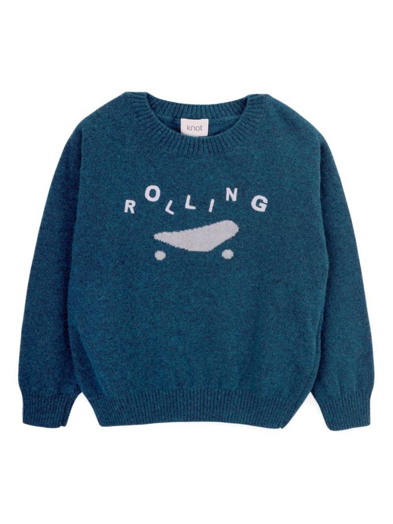 Knot Rolling sweater - Blue von Knot