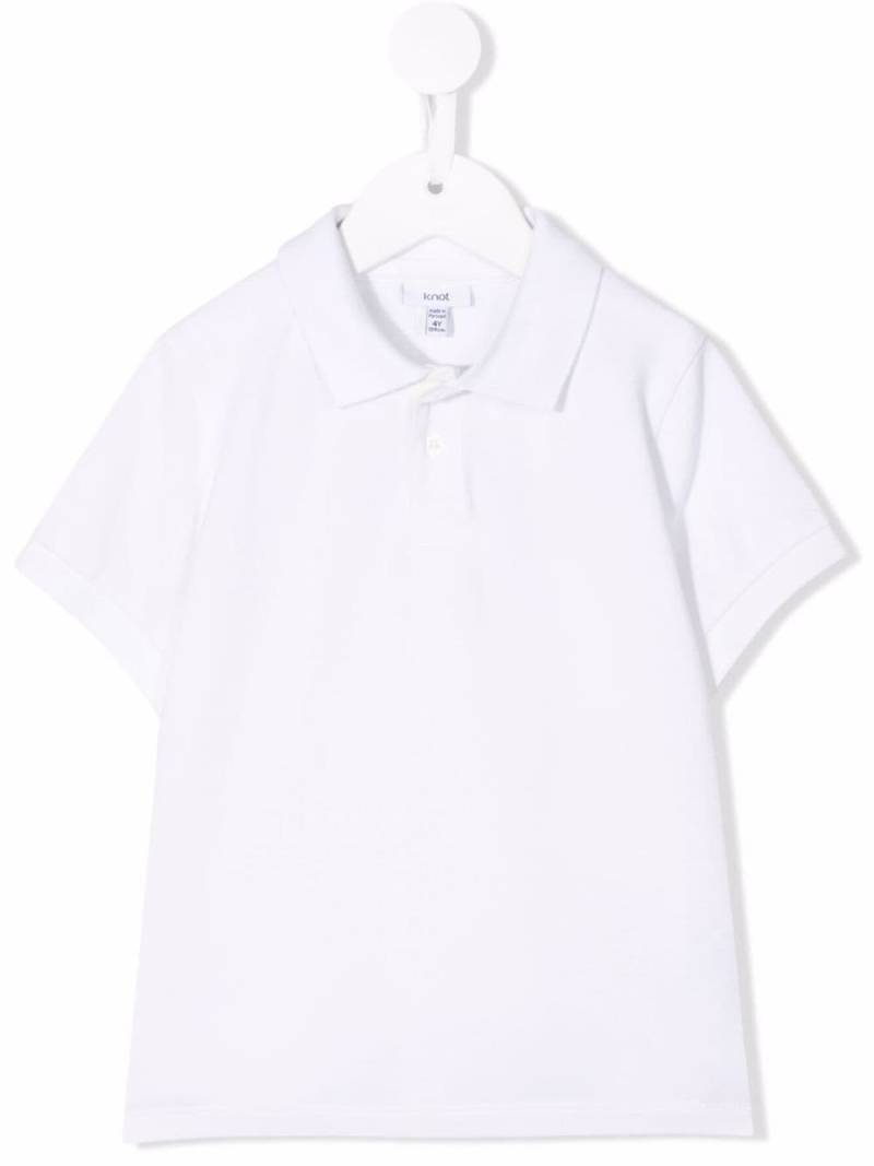 Knot Sloane organic cotton polo shirt - White von Knot