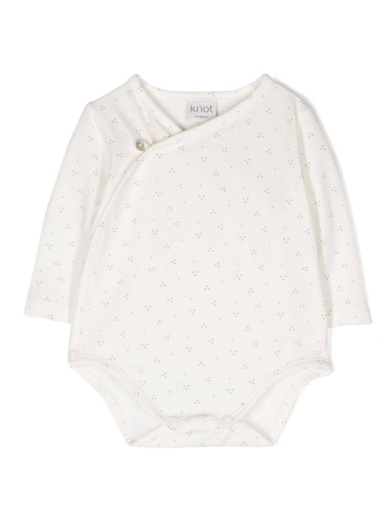 Knot Sonnet micro-dot pattern bodysuit - Neutrals von Knot