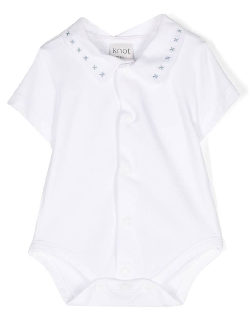 Knot Tadeo pointed-collar bodysuit - White von Knot