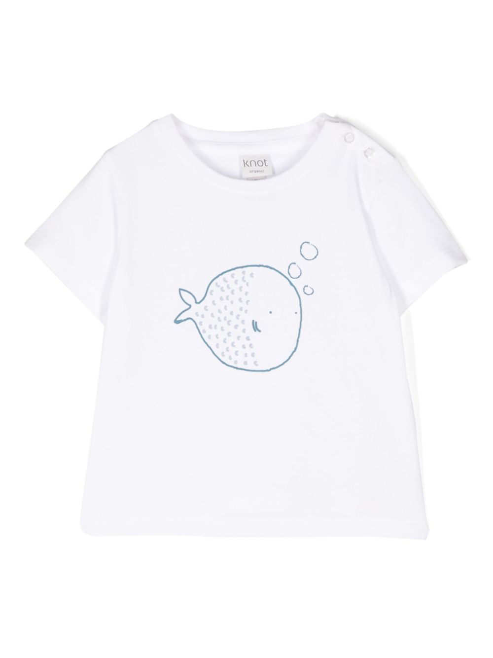 Knot Tobias Fish-print T-shirt - White von Knot