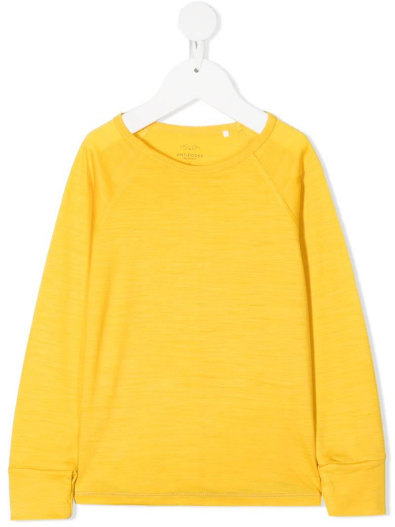 Knot merino knit sweatshirt - Yellow von Knot