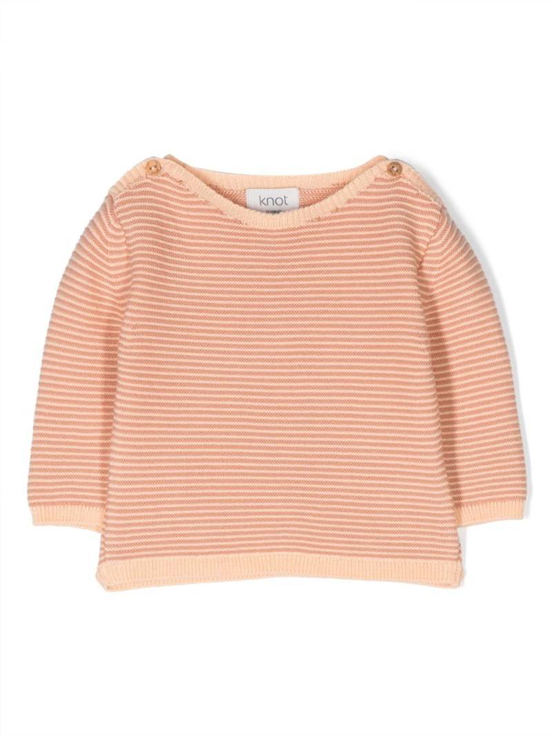 Knot striped knitted jumper - Orange von Knot