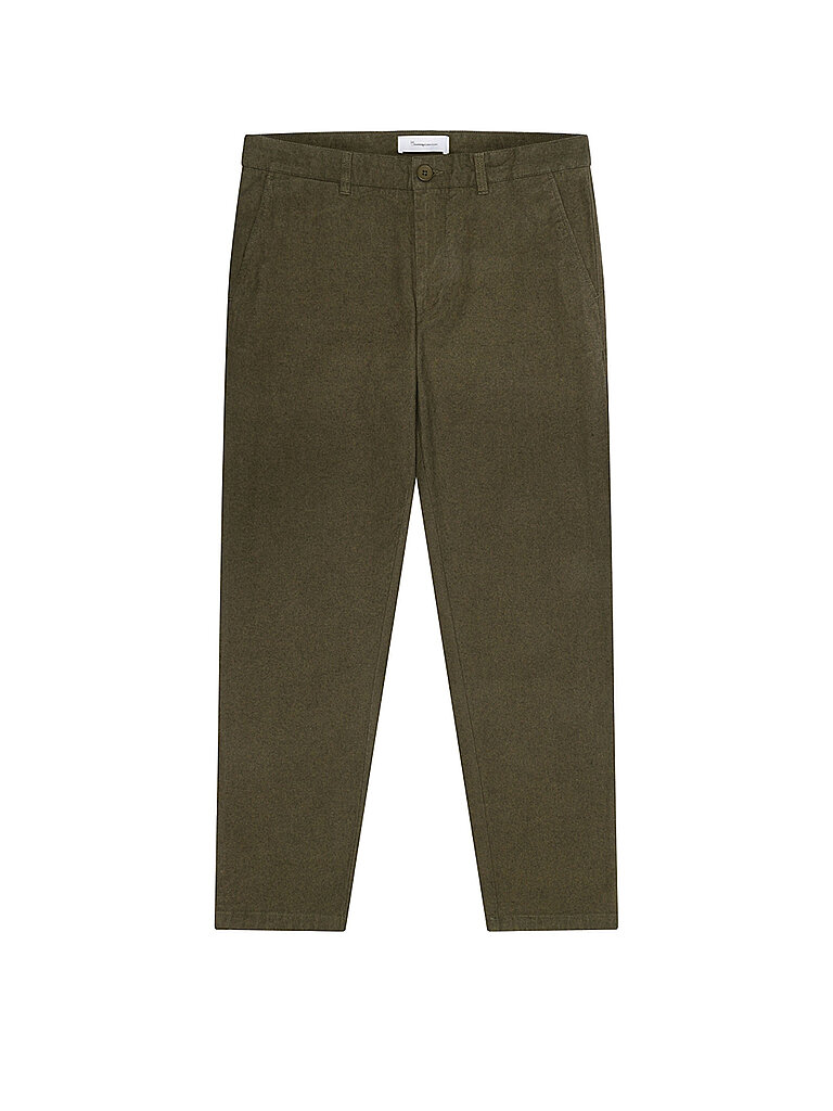 KNOWLEDGE COTTON APPAREL Chino CHUCK  olive | 29/L32 von Knowledge Cotton Apparel