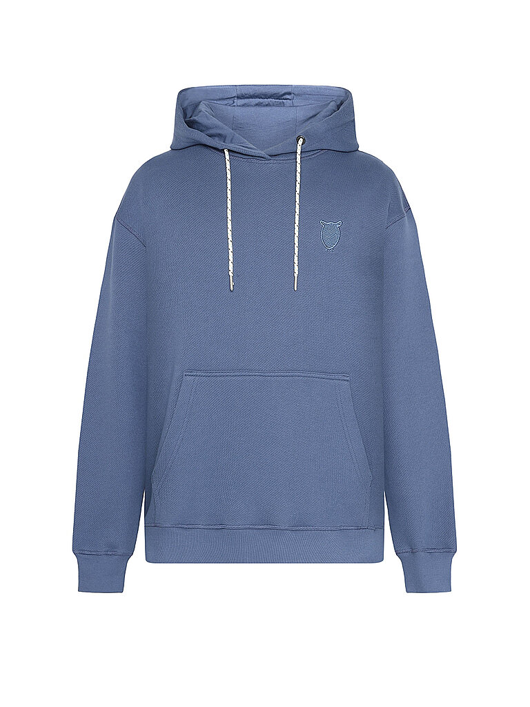 KNOWLEDGE COTTON APPAREL Kapuzensweater - Hoodie blau | L von Knowledge Cotton Apparel