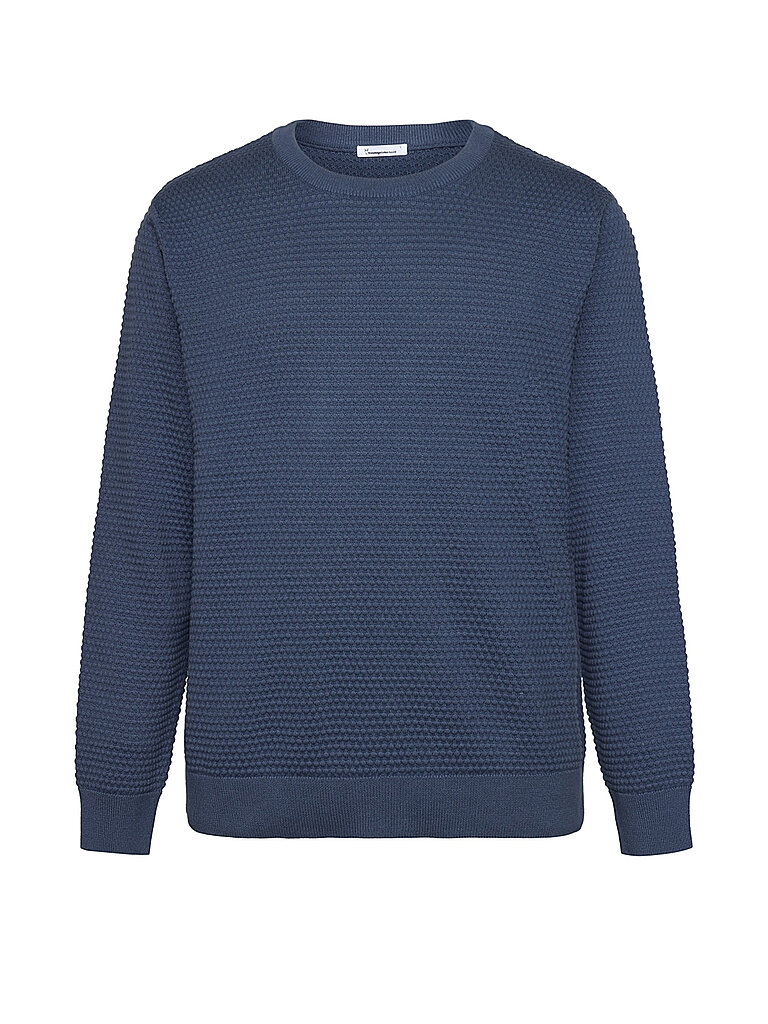 KNOWLEDGE COTTON APPAREL Pullover VAGN blau | L von Knowledge Cotton Apparel