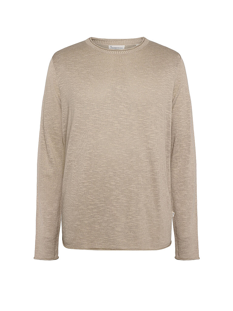 KNOWLEDGE COTTON APPAREL Pullover  beige | L von Knowledge Cotton Apparel