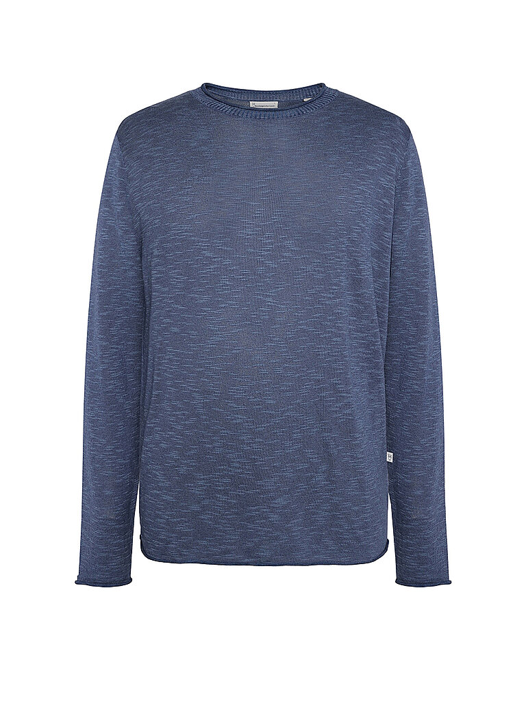 KNOWLEDGE COTTON APPAREL Pullover  blau | L von Knowledge Cotton Apparel