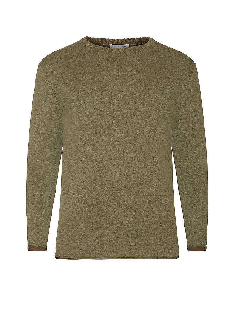 KNOWLEDGE COTTON APPAREL Pullover olive | M von Knowledge Cotton Apparel