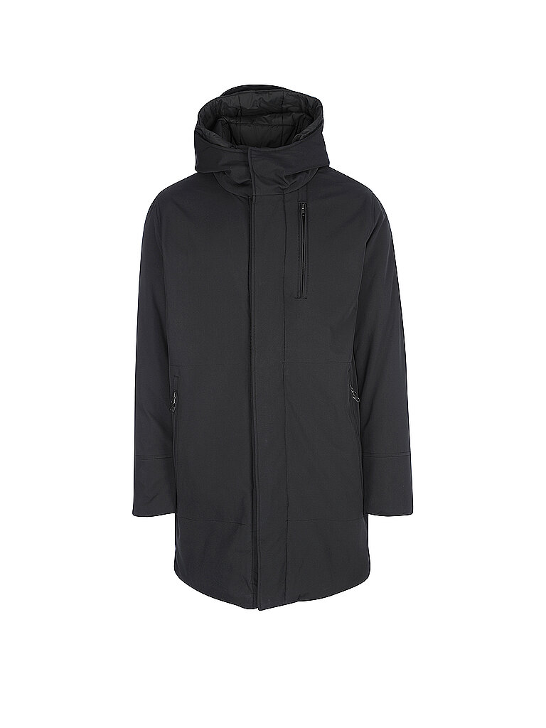 KNOWLEDGE COTTON APPAREL Softshell Parka schwarz | L von Knowledge Cotton Apparel