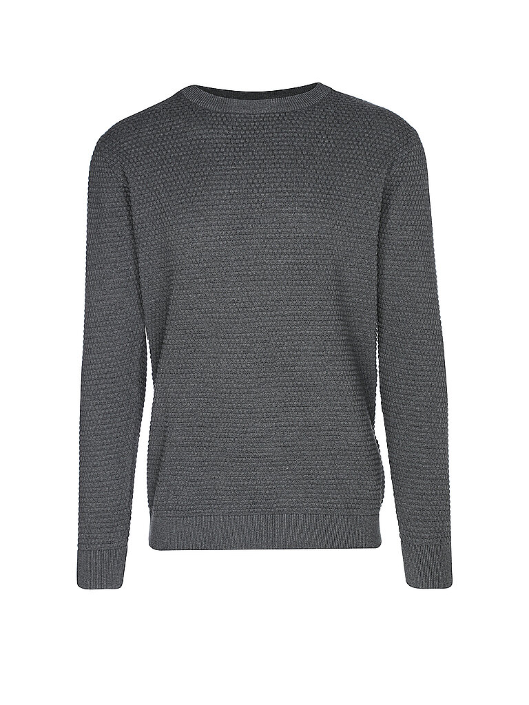 KNOWLEDGE COTTON APPAREL Pullover VAGN grau | L von Knowledge Cotton Apparel