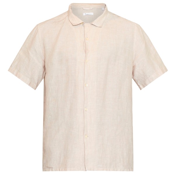 KnowledgeCotton Apparel - Box S/S Linen Shirt - Hemd Gr 3XL beige von KnowledgeCotton Apparel