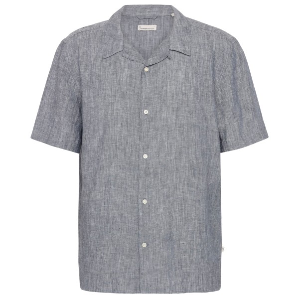 KnowledgeCotton Apparel - Box S/S Linen Shirt - Hemd Gr L grau von KnowledgeCotton Apparel