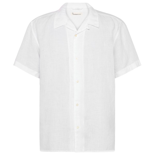 KnowledgeCotton Apparel - Box S/S Linen Shirt - Hemd Gr L weiß von KnowledgeCotton Apparel