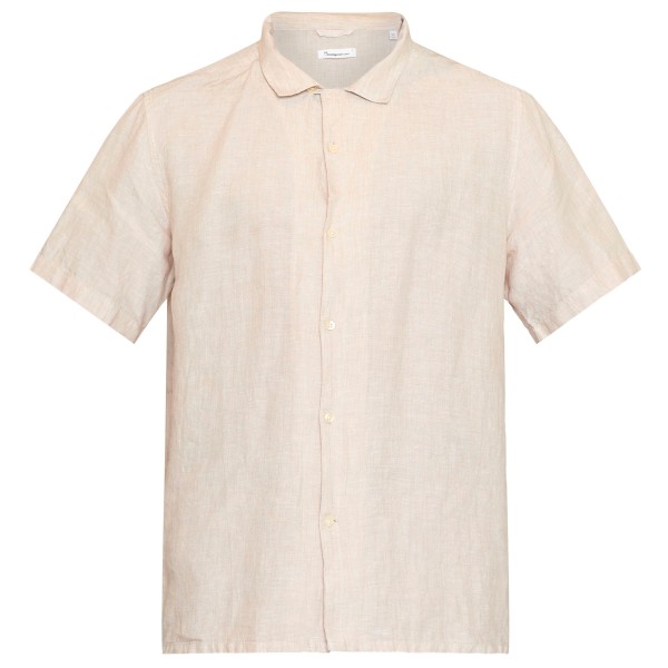 KnowledgeCotton Apparel - Box S/S Linen Shirt - Hemd Gr XL beige von KnowledgeCotton Apparel