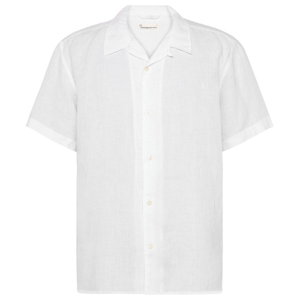 KnowledgeCotton Apparel - Box S/S Linen Shirt - Hemd Gr XXL weiß von KnowledgeCotton Apparel