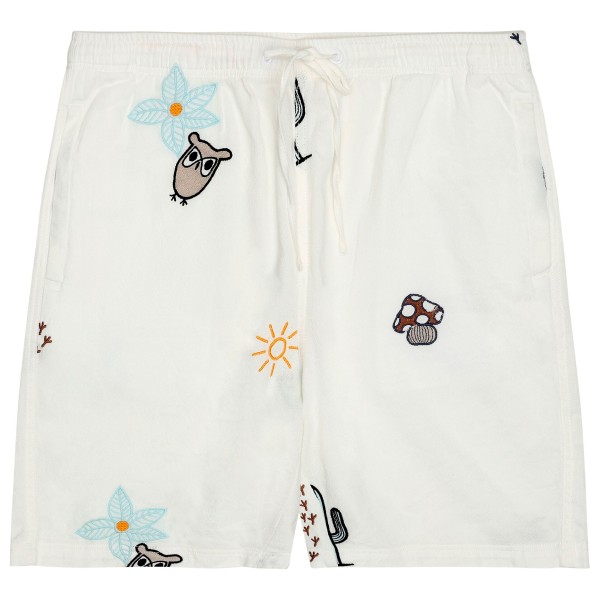 KnowledgeCotton Apparel - Fig Loose with Embroidery Shorts - Shorts Gr S weiß von KnowledgeCotton Apparel