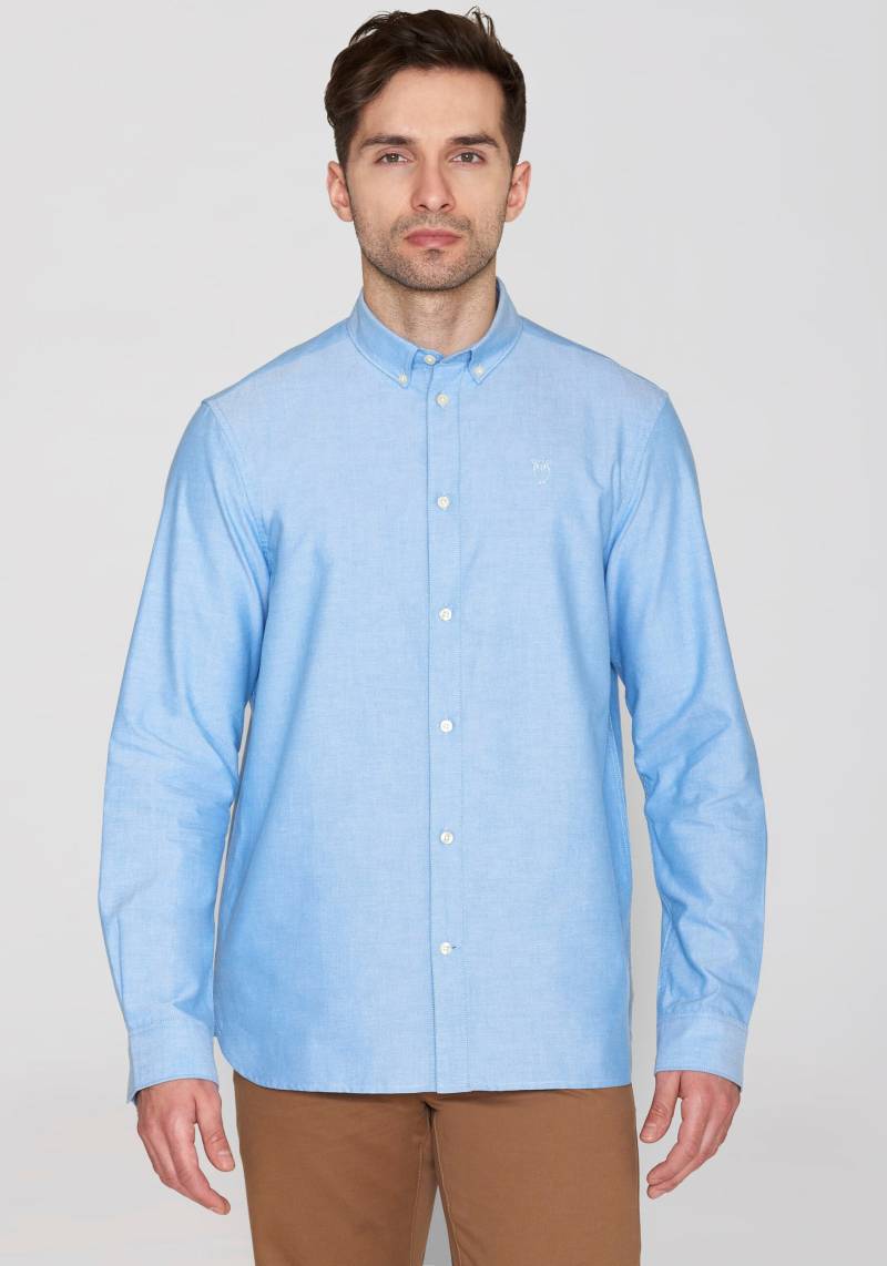 KnowledgeCotton Apparel Langarmhemd »HARALD«, mit Button-Down-Kragen von KnowledgeCotton Apparel