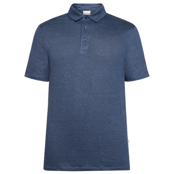 KnowledgeCotton Apparel - Linen Polo - Polo-Shirt Gr M blau von KnowledgeCotton Apparel