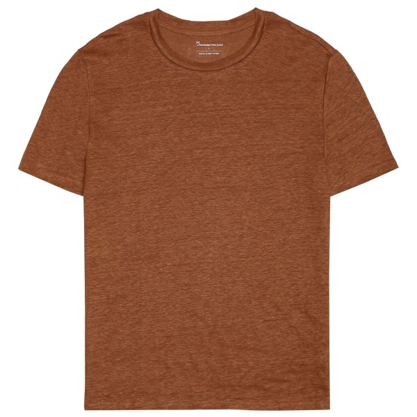 KnowledgeCotton Apparel - Linen T-Shirt - T-Shirt Gr 3XL braun von KnowledgeCotton Apparel