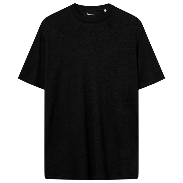 KnowledgeCotton Apparel - Linen T-Shirt - T-Shirt Gr 3XL schwarz von KnowledgeCotton Apparel