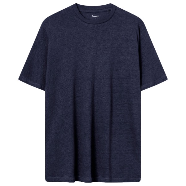 KnowledgeCotton Apparel - Linen T-Shirt - T-Shirt Gr M blau von KnowledgeCotton Apparel