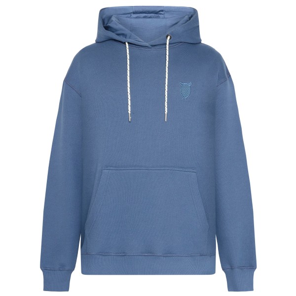 KnowledgeCotton Apparel - Loose Kangaroo Pocket Sweat with Embroidery - Hoodie Gr L blau von KnowledgeCotton Apparel