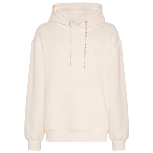 KnowledgeCotton Apparel - Loose Kangaroo Pocket Sweat with Embroidery - Hoodie Gr S weiß von KnowledgeCotton Apparel