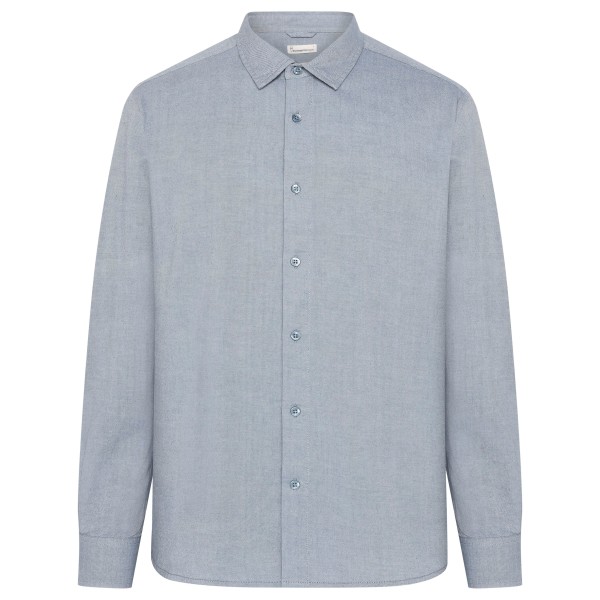 KnowledgeCotton Apparel - Regular Fit Light Twill Shirt - Hemd Gr M grau von KnowledgeCotton Apparel